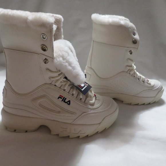 fila shearling boots